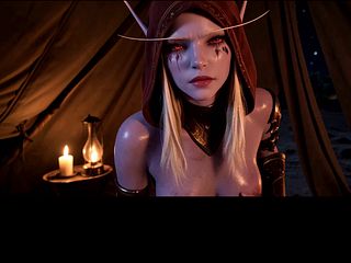 Sylvanas (World of Warcraft) Fucking in the Tent Teaser by HexPixHD