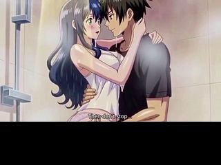 Stepbrother watch stepsister while she is taking shower 3D Anime
